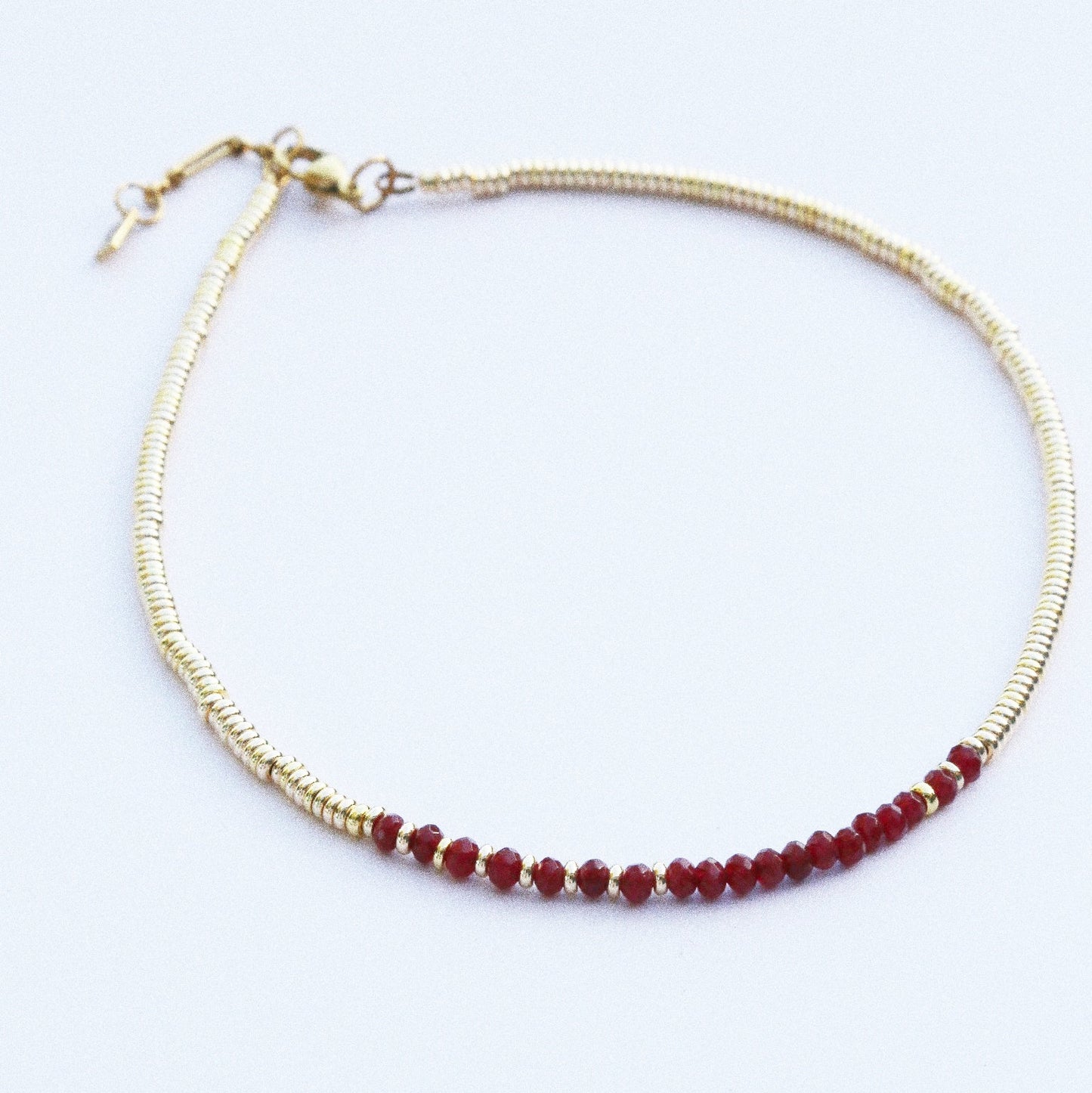 Collier Henriette 2-7 Or – Grenat