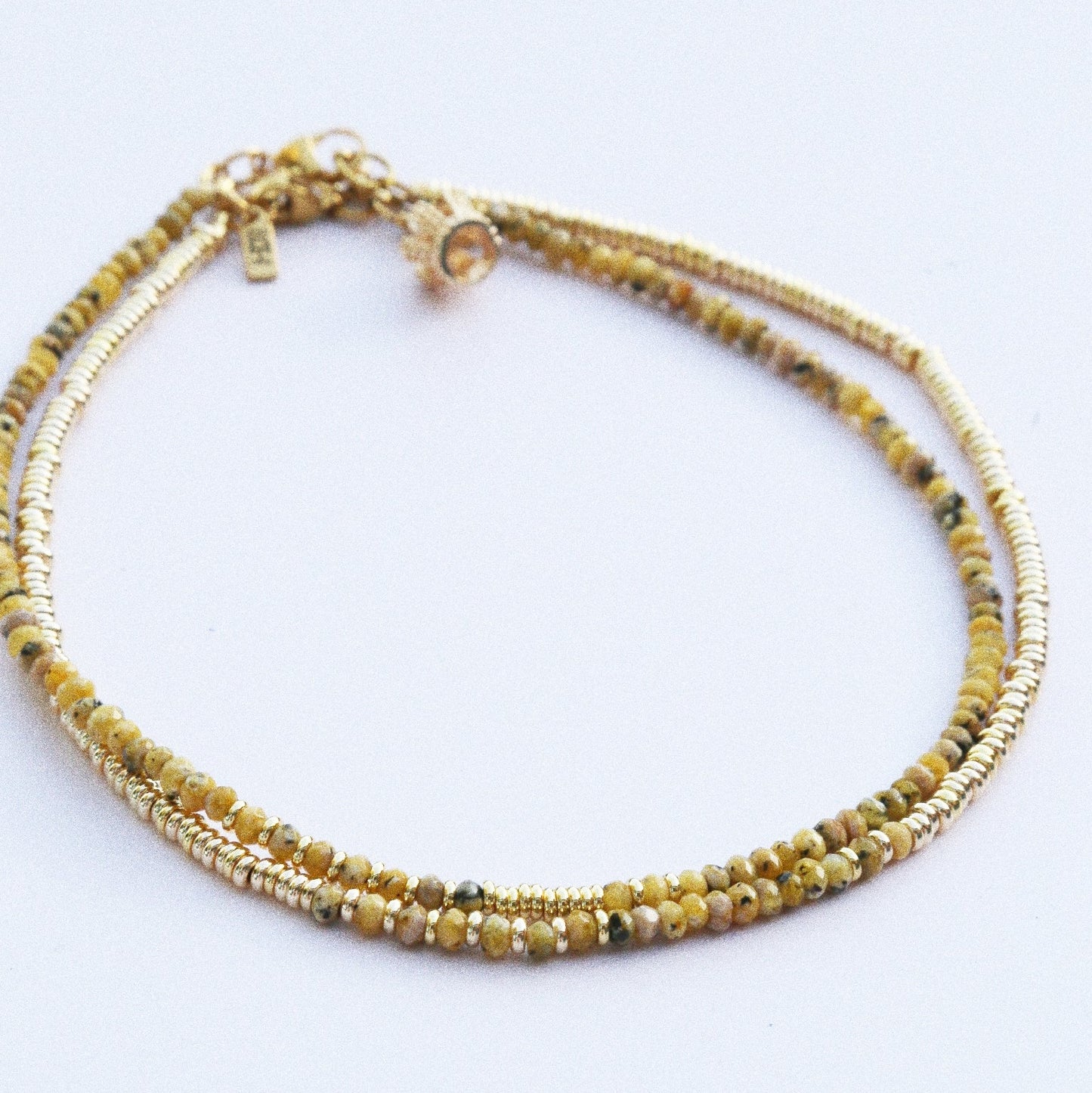 Collier Henriette 2-7 Or – Agate Jaune