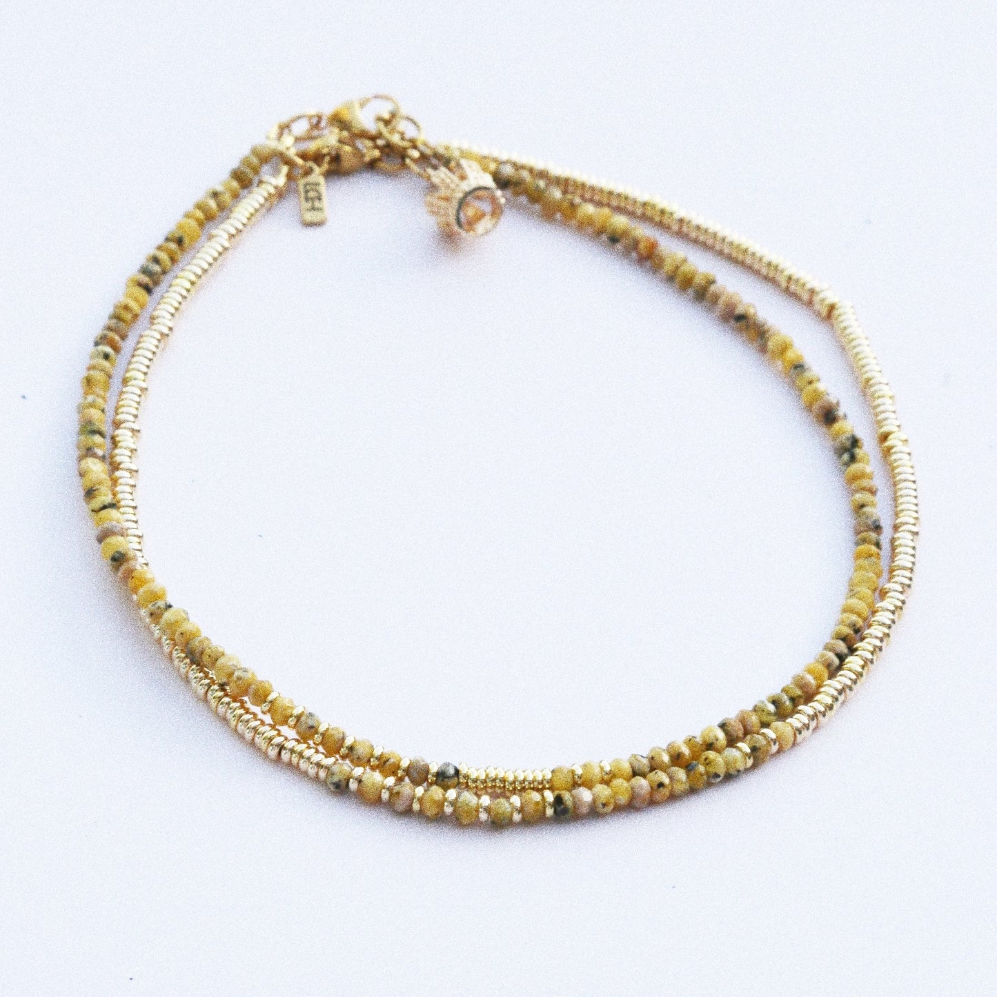 Collier Henriette 2-7 Or – Agate Jaune