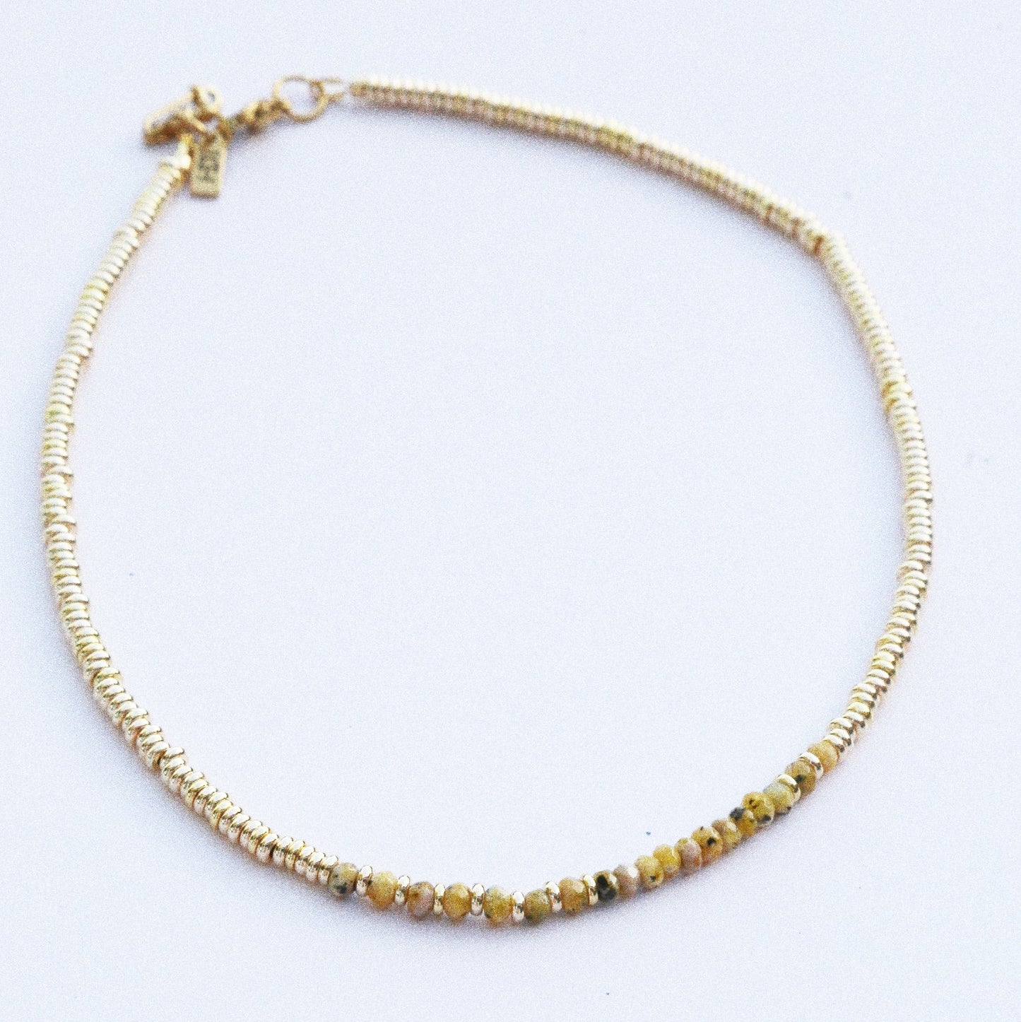 Collier Henriette 2-7 Or – Agate Jaune