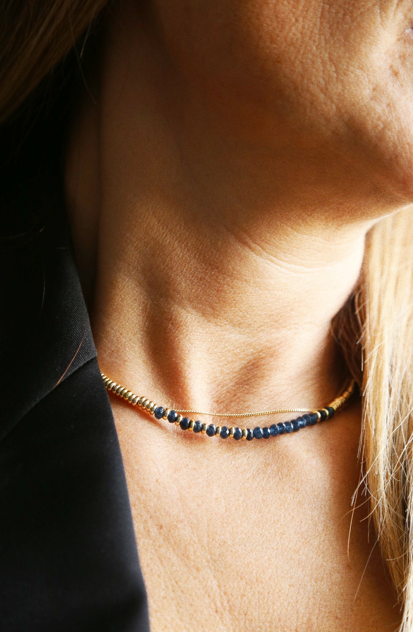 Collier Henriette 2-7 Or – Sodalite