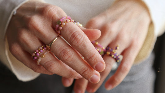 Bague Henriette 2-7 – Pierres roses