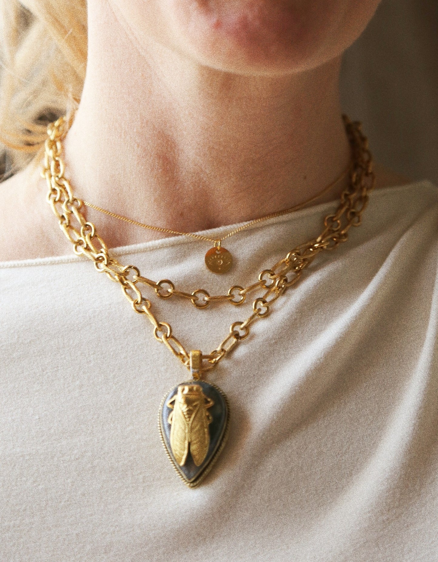 Sautoir Talisman Cigale