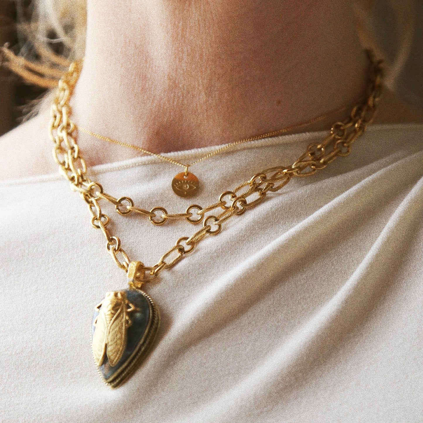 Sautoir Talisman Cigale