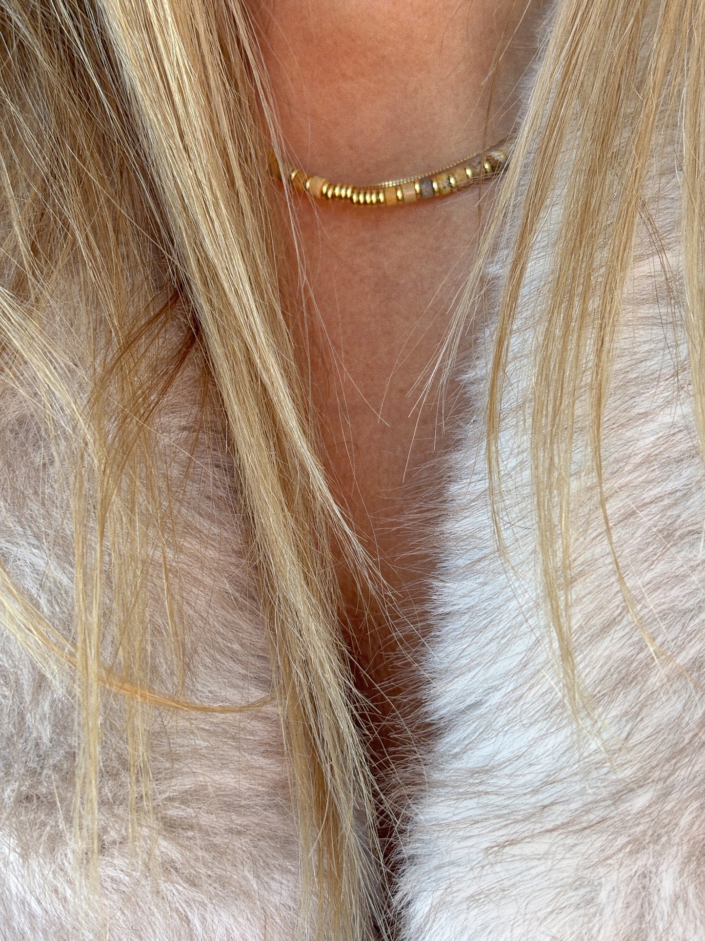 Collier Henriette 2-7 Queen – Jaspe Jaune