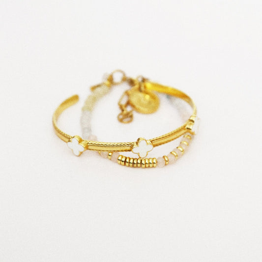 Bracelet Trèfles bohème