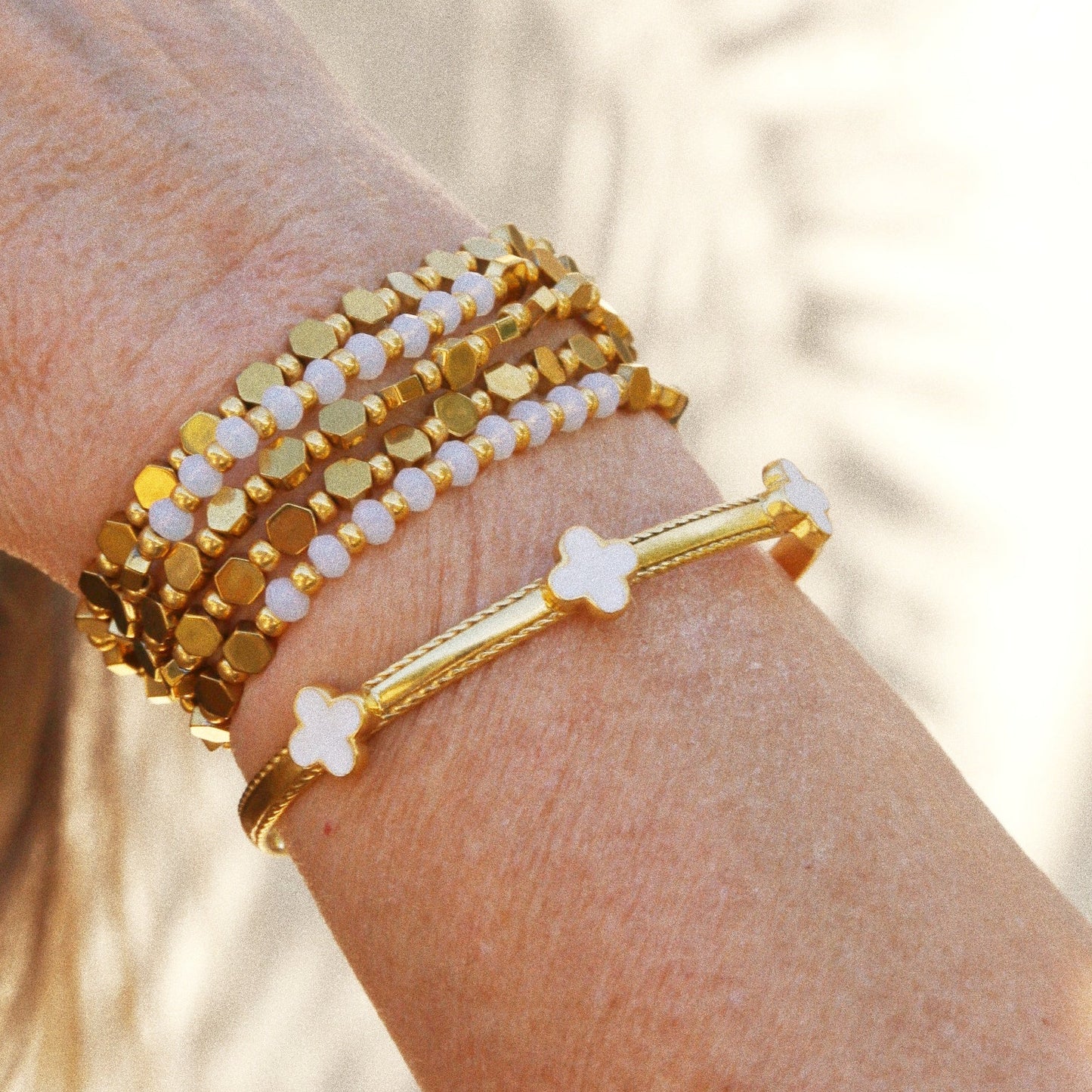 Bracelet Trèfles bohème