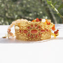 Manchette  Jaspe Rouge