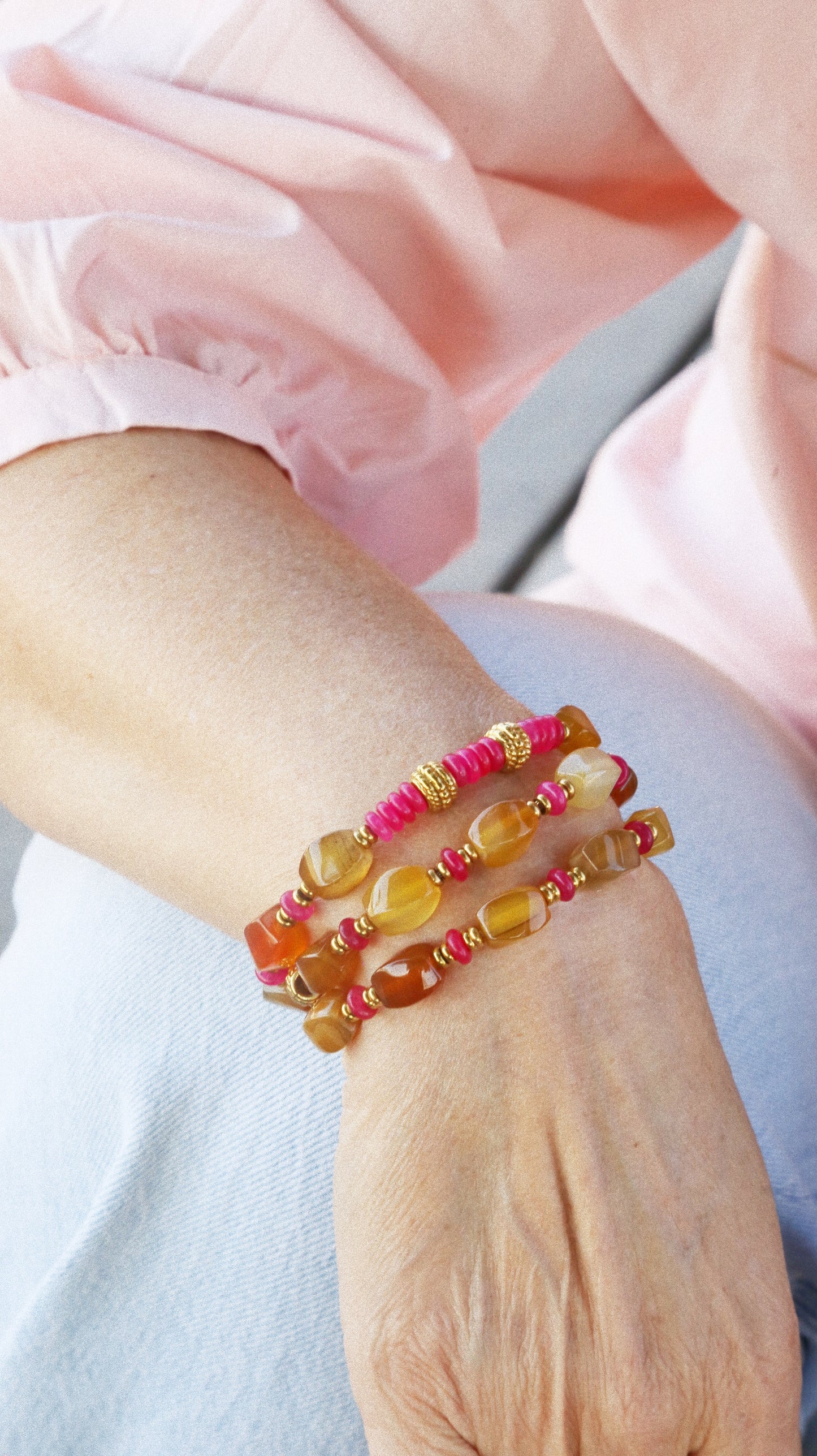 Collier / Bracelet 3 tours – Lina