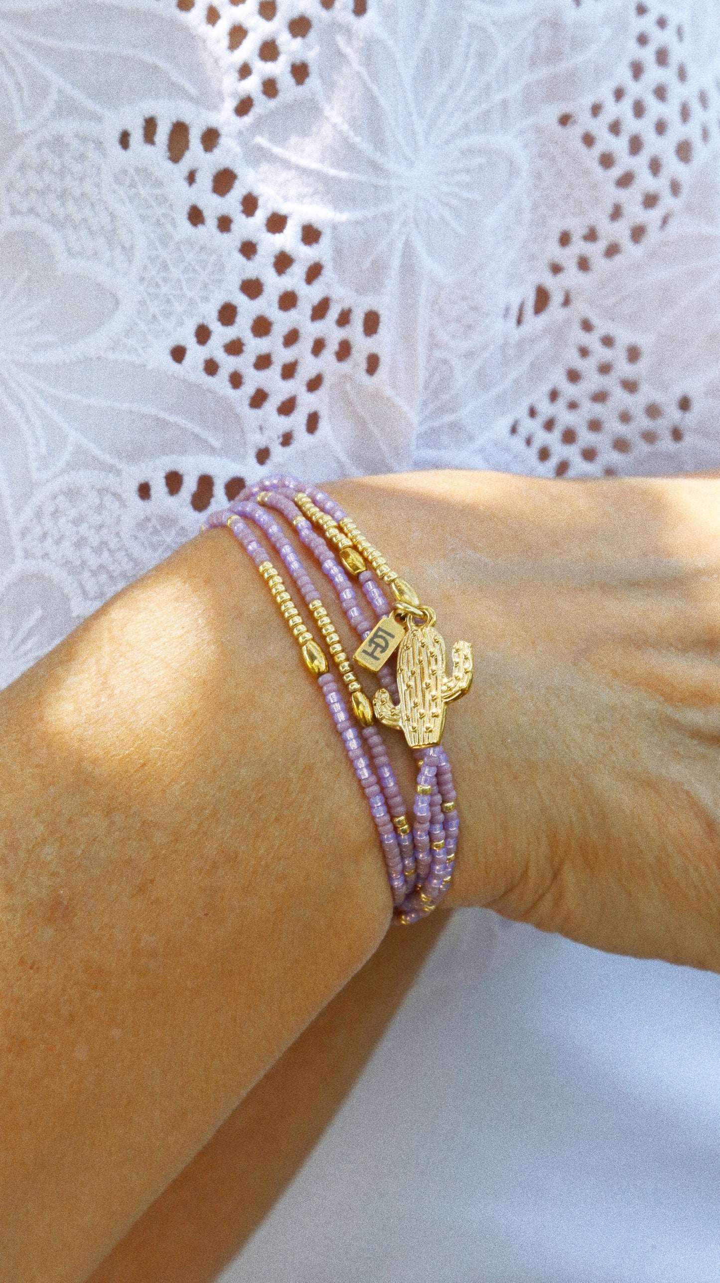 bracelet seconde peau 5 tours ou ras de cou monochrome violet