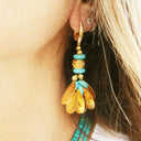 Boucles d'oreilles "Lagon Doré"