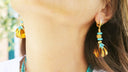 Boucles d'oreilles "Lagon Doré"