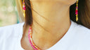 Boucles d’oreilles "Pink Bahia"