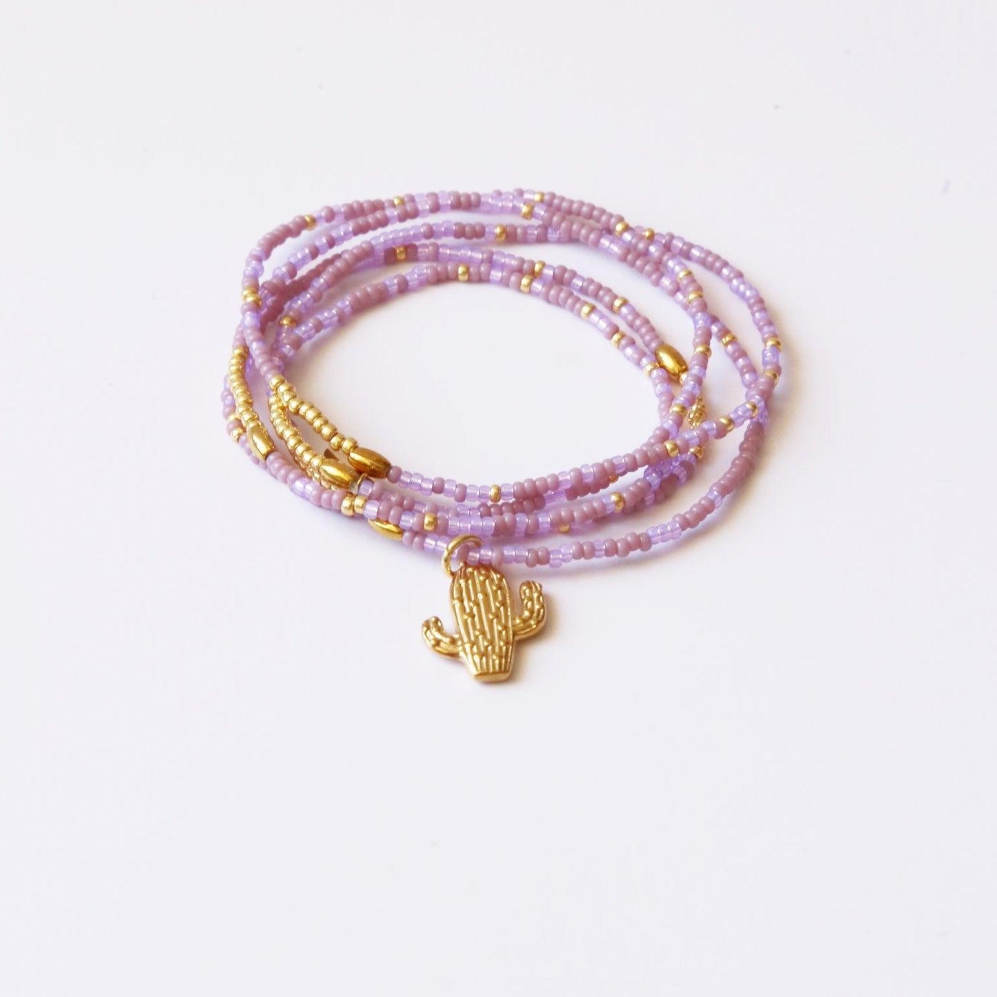 bracelet seconde peau 5 tours ou ras de cou monochrome violet