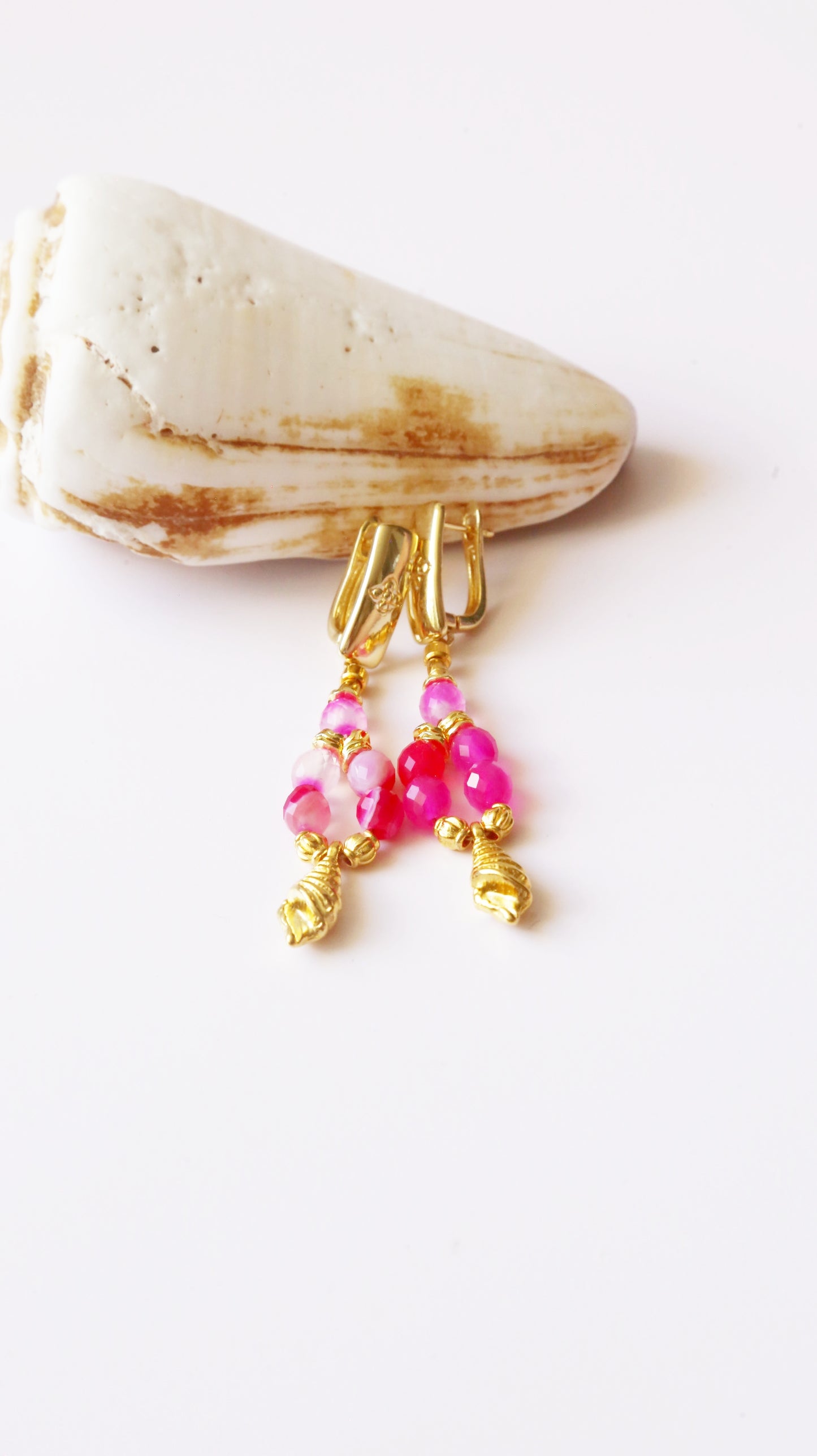 Boucles d’oreilles "Pink Bahia"