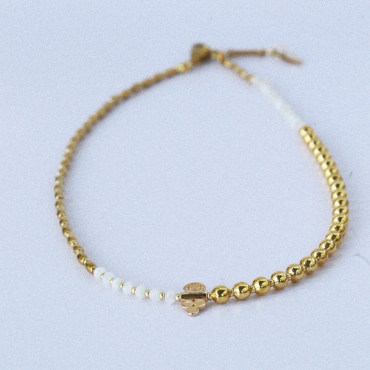 Collier “Code 27” – Quartz Blanc & Œil de Protection