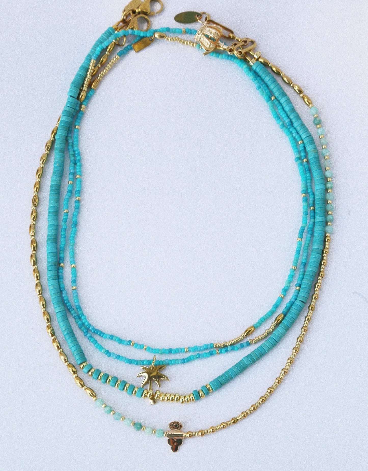 Collier “Code 27” – Amazonite & Œil de Protection