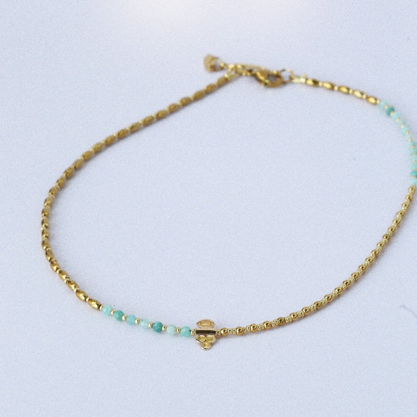 Collier “Code 27” – Amazonite & Œil de Protection
