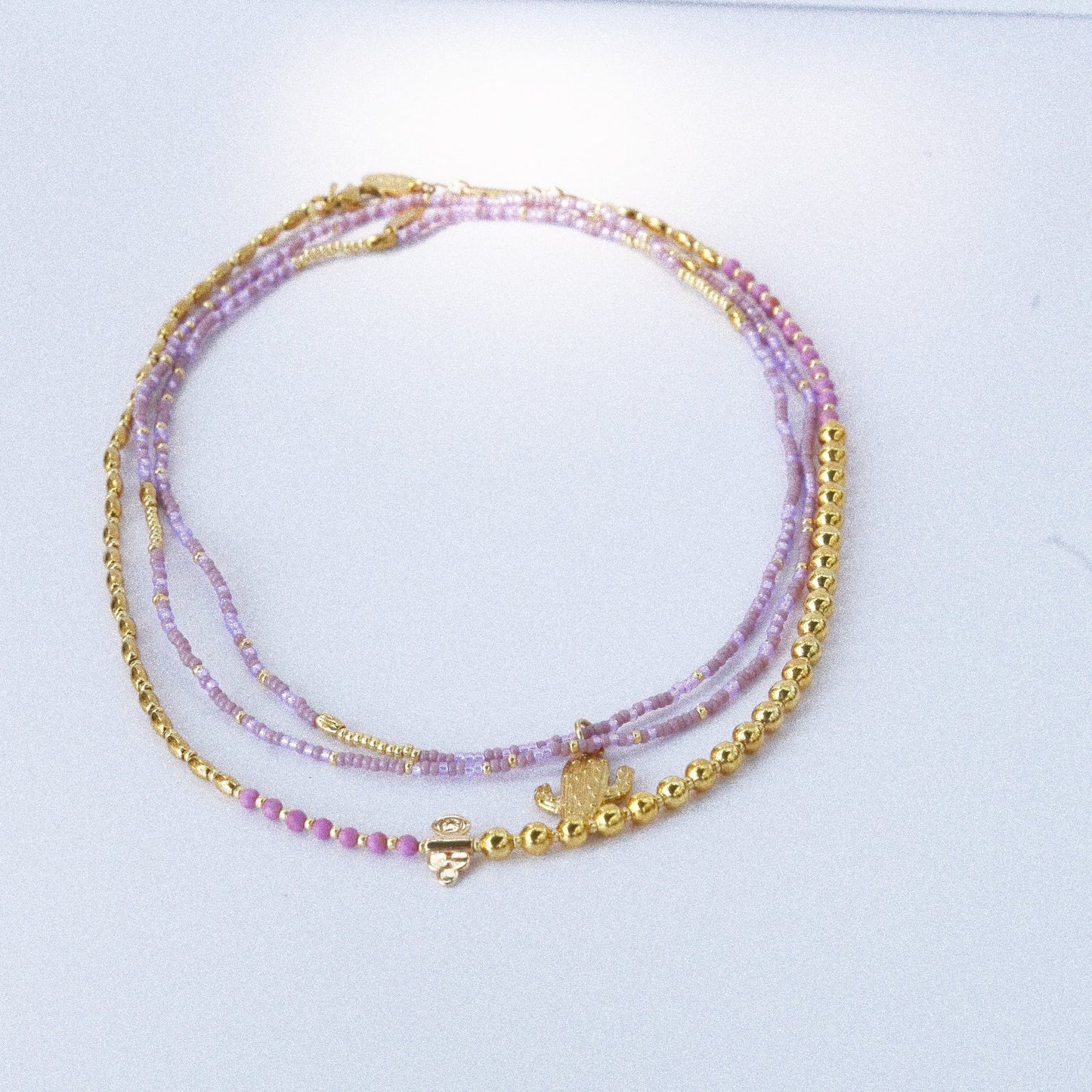Collier “Code 27” – Mica Violet & Œil de Protection