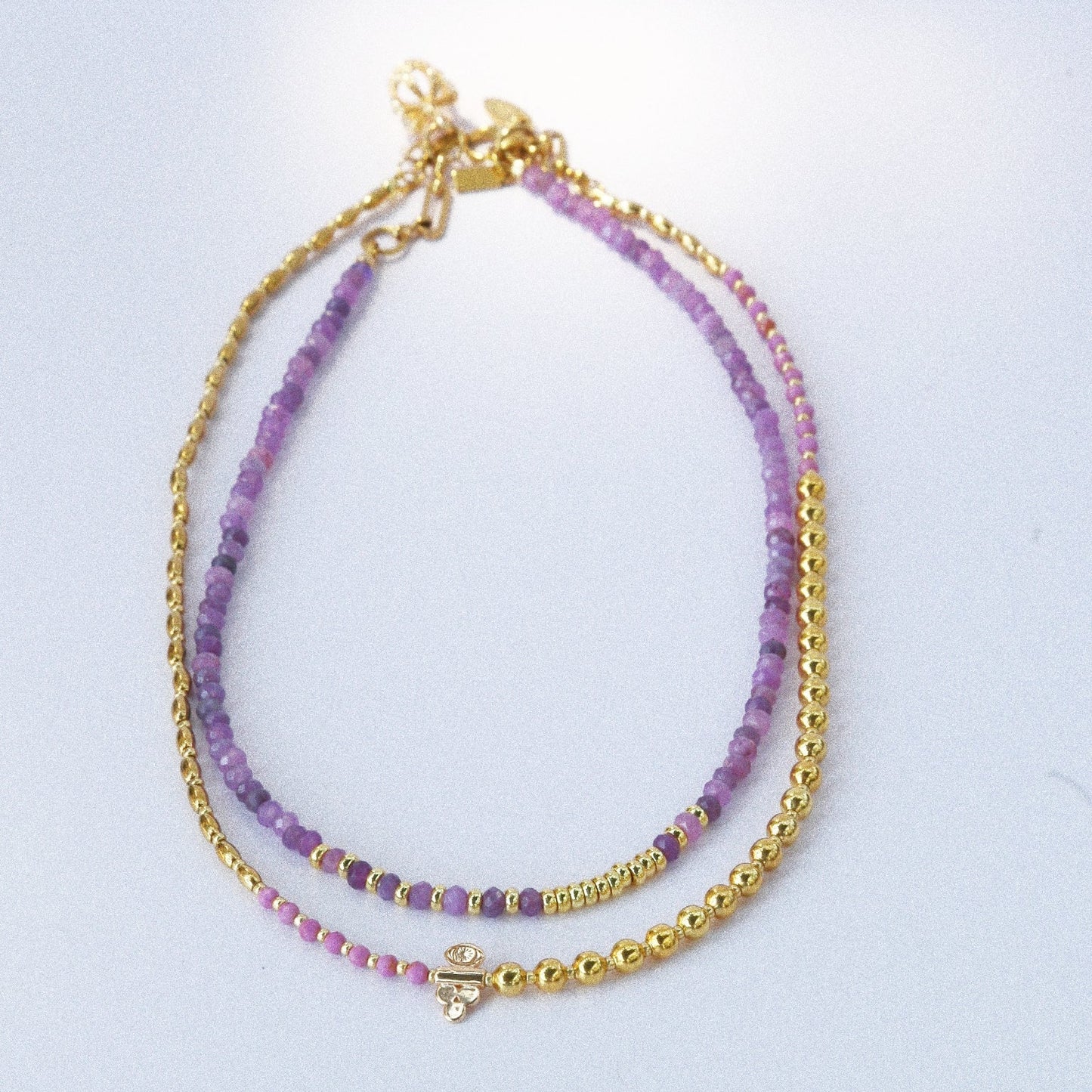 Collier “Code 27” – Mica Violet & Œil de Protection