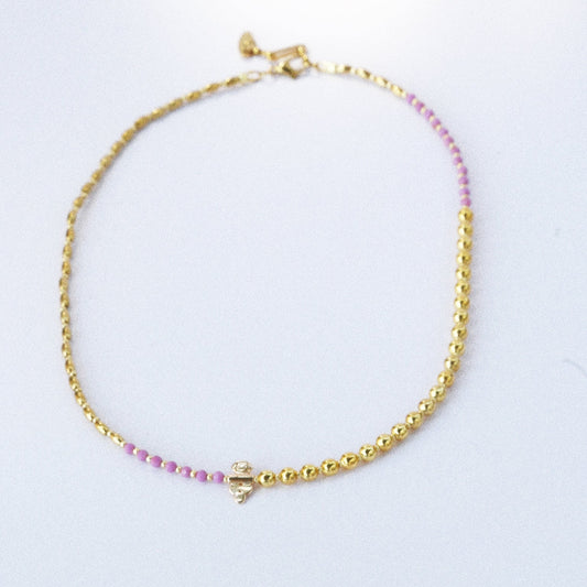 Collier “Code 27” – Mica Violet & Œil de Protection