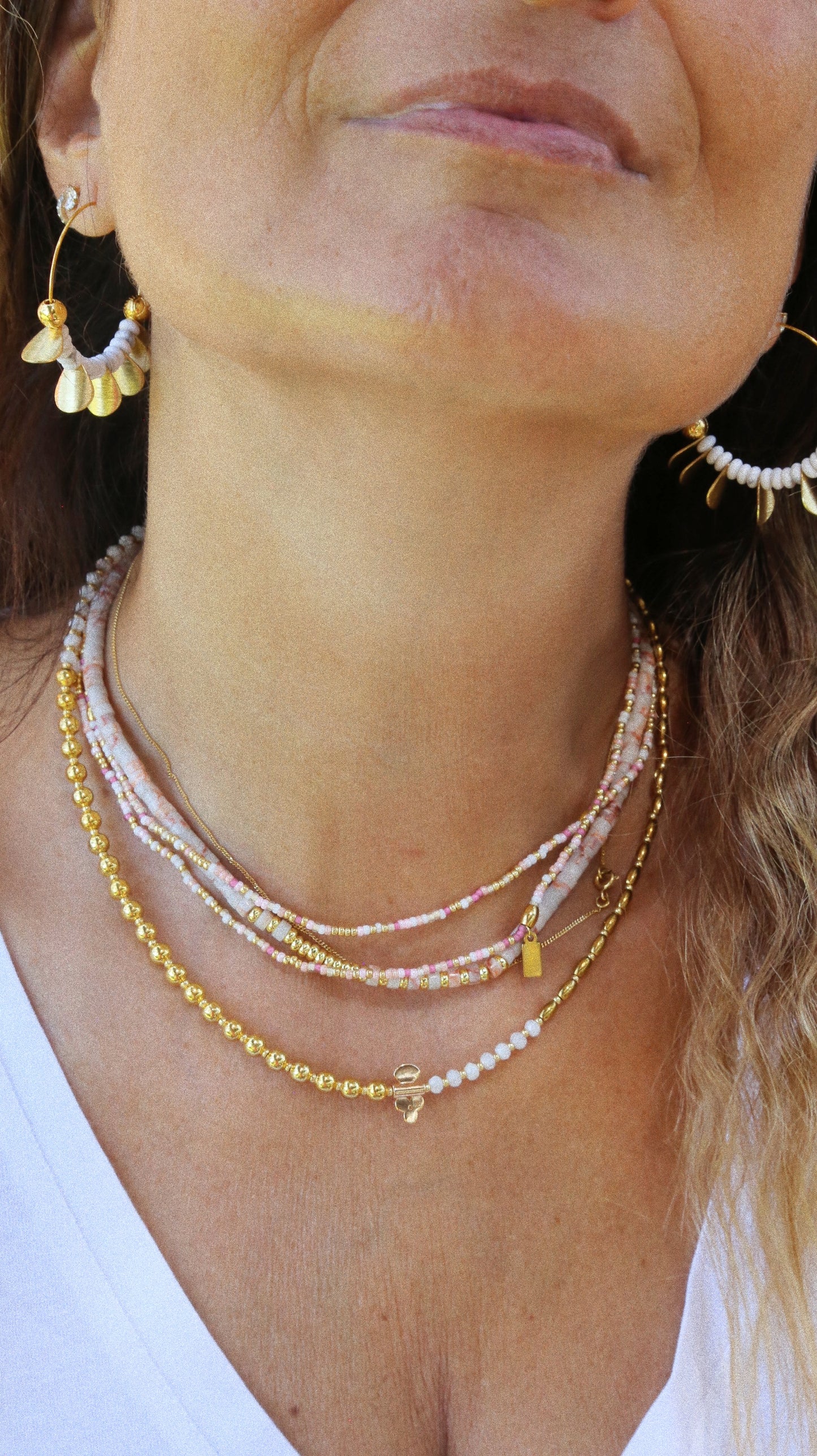 Collier “Code 27” – Quartz Blanc & pendentif signautre