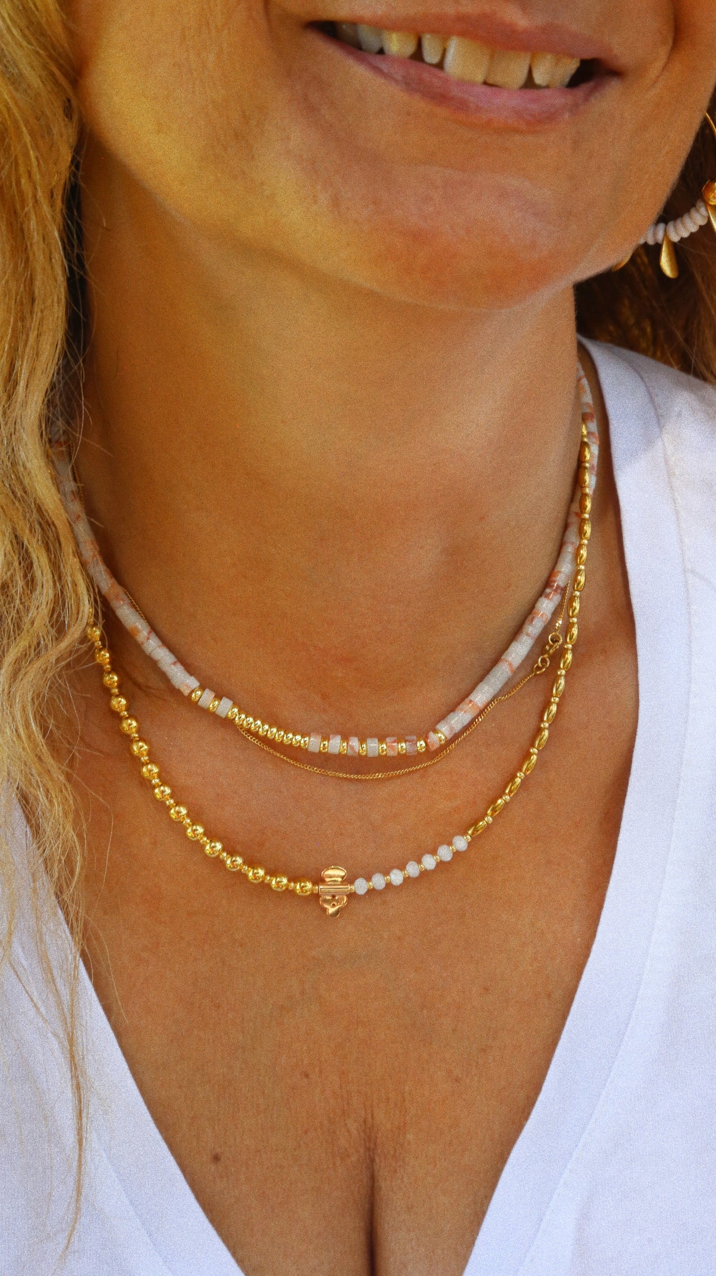 Collier “Code 27” – Quartz Blanc & pendentif signautre