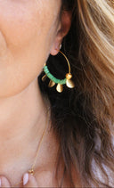 Créoles “Vert Lumière”
