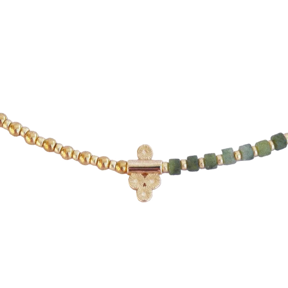 Collier “Code 27” – Serpentine & Pendentif Signature