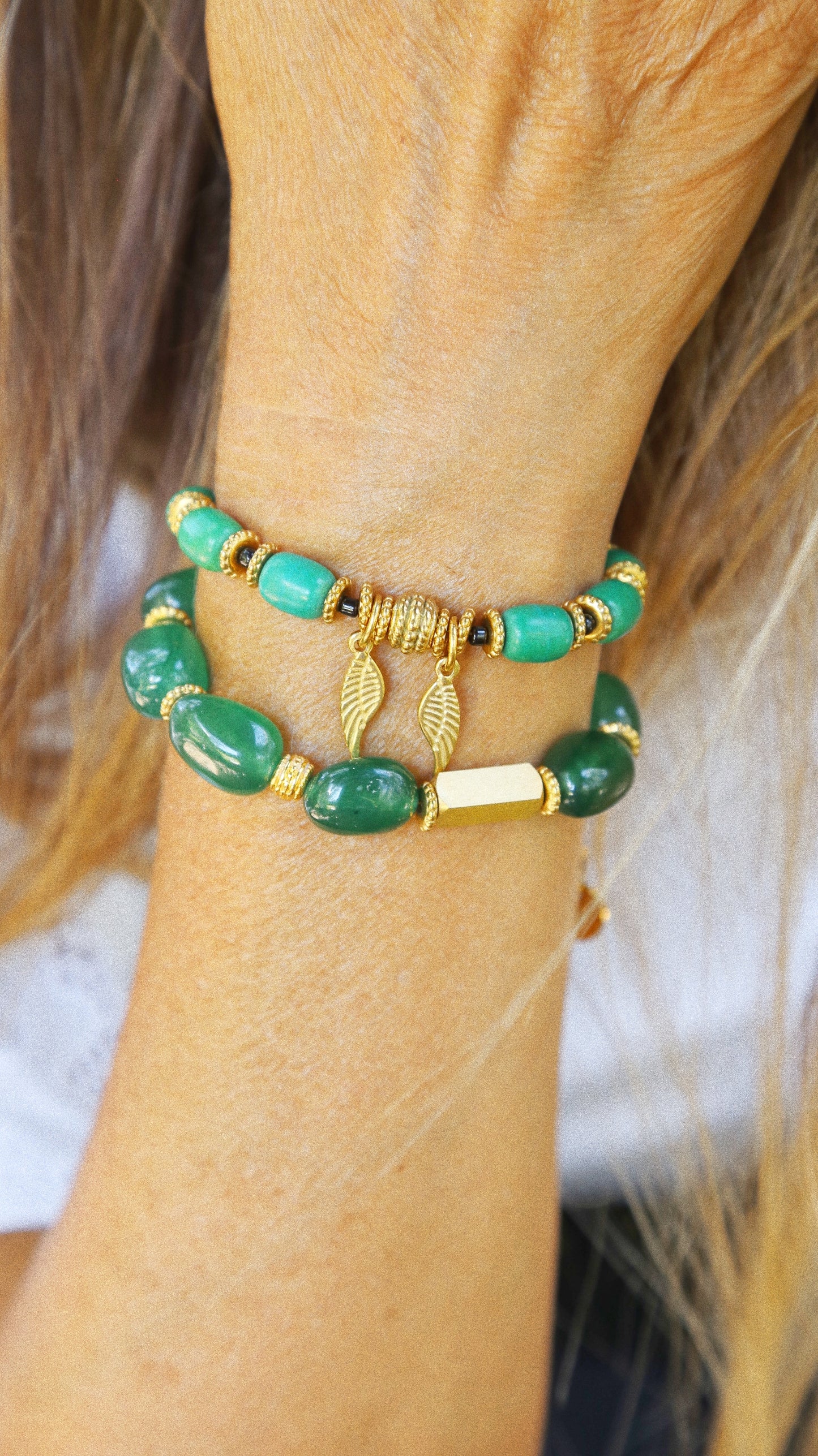 Bracelet “Ailes Vertes”
