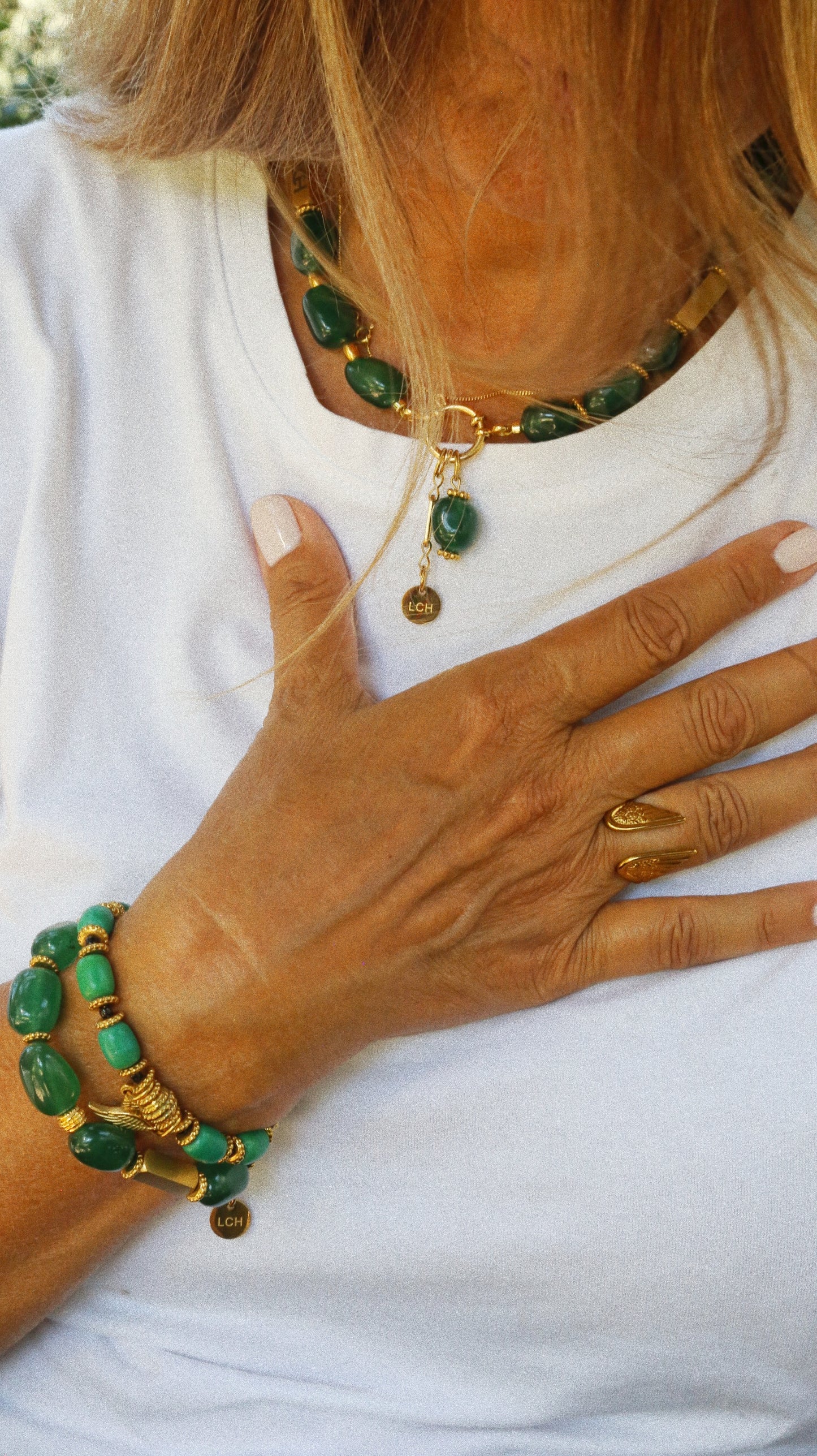 Collier “Émeraude de la Caverne”