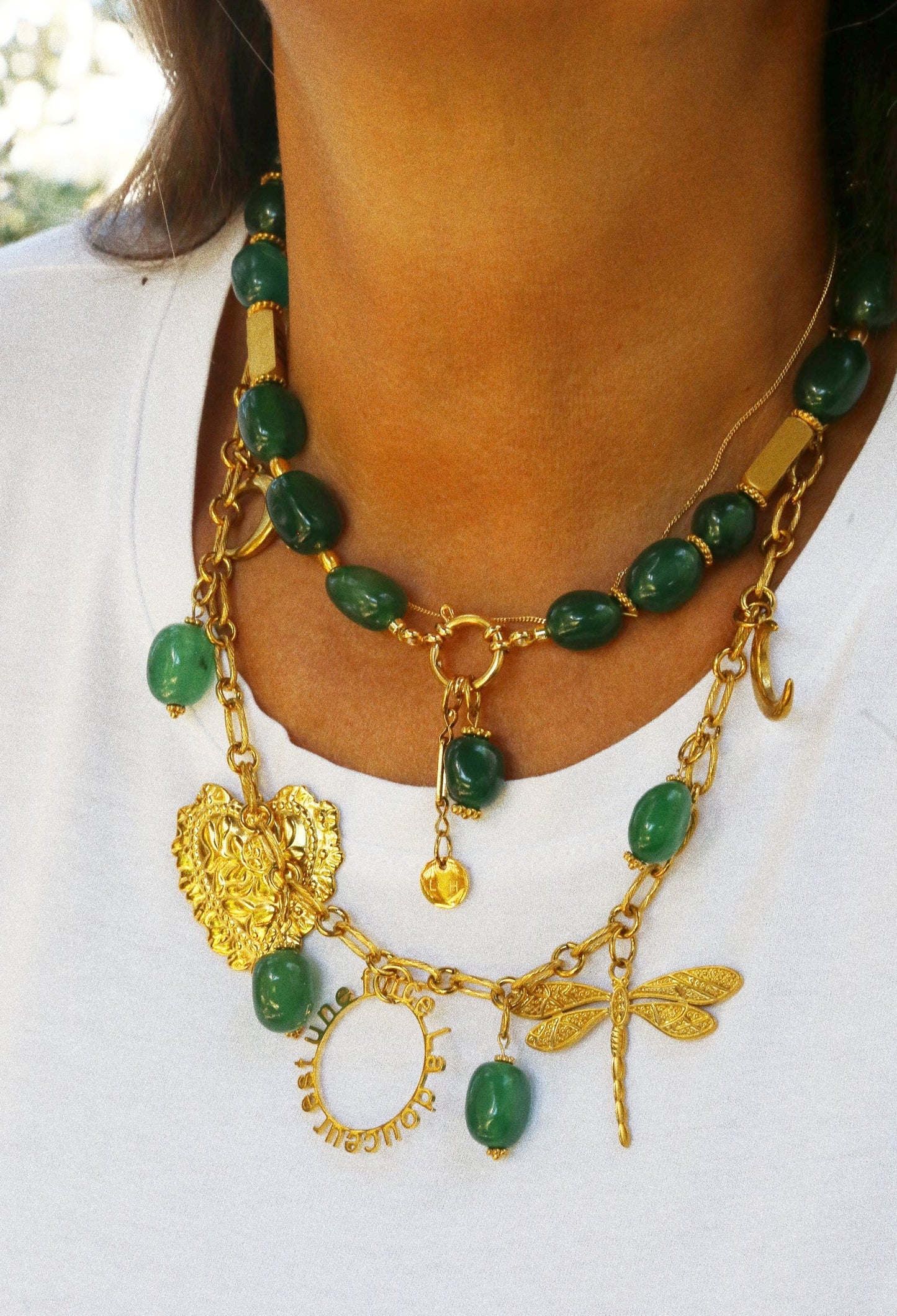 Collier “Émeraude de la Caverne”