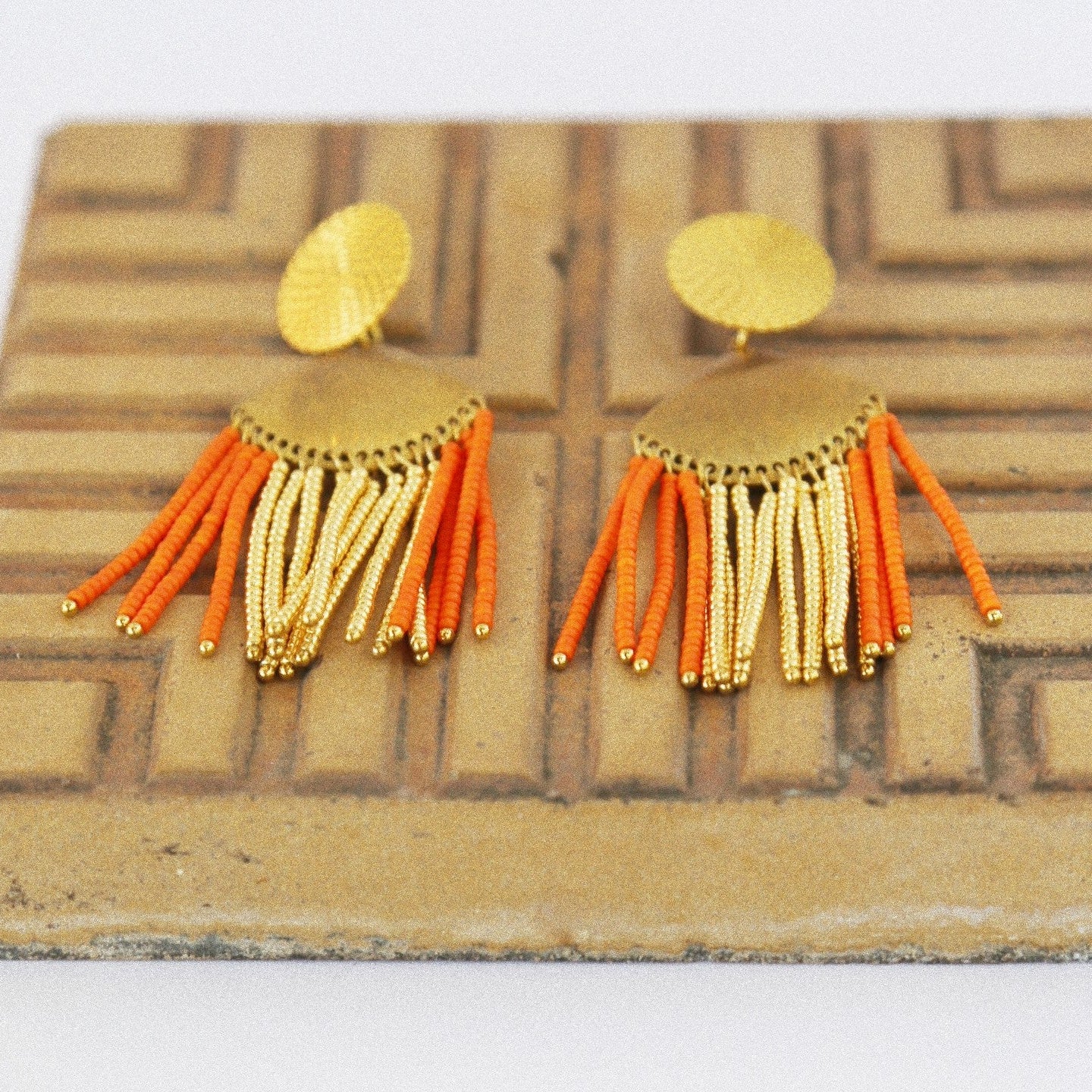 Boucles d’oreilles “Soleil d’Orient”