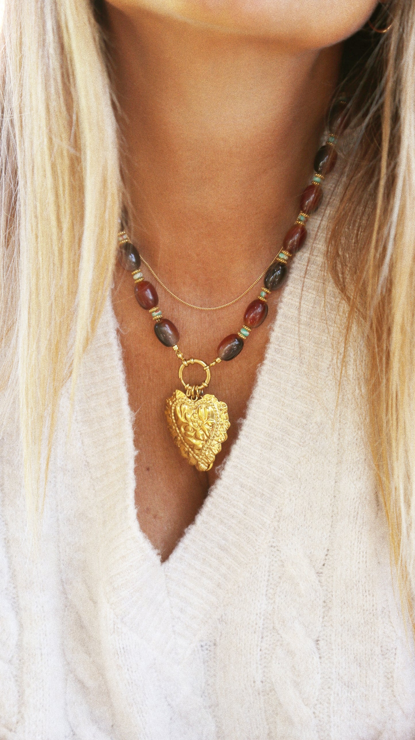 Collier “Cœur de la Caverne”