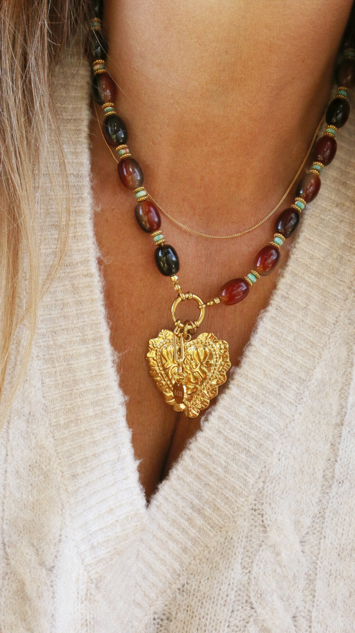 Collier “Cœur de la Caverne”