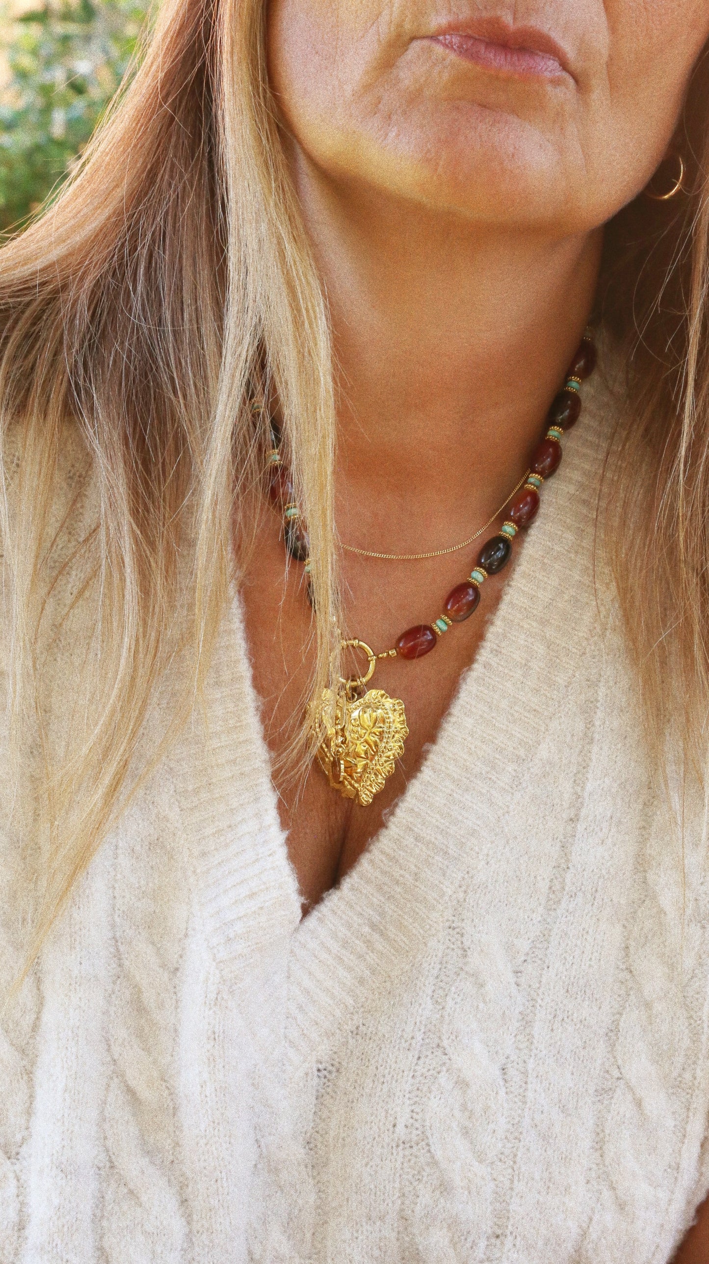 Collier “Cœur de la Caverne”