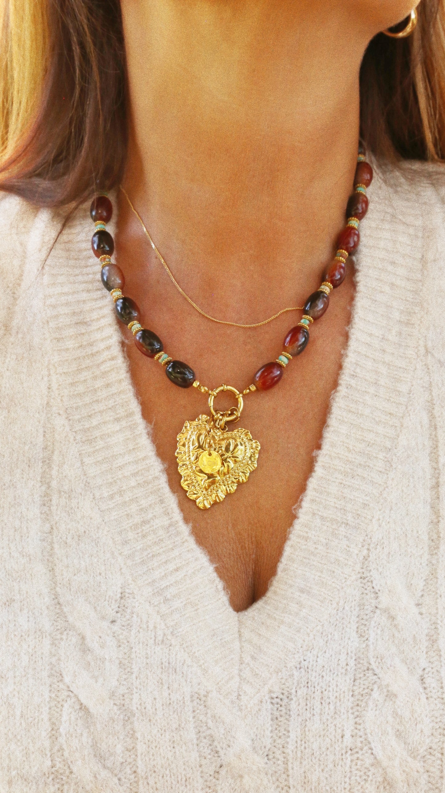 Collier “Cœur de la Caverne”